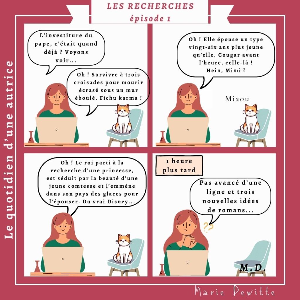 Les recherches pour les romans